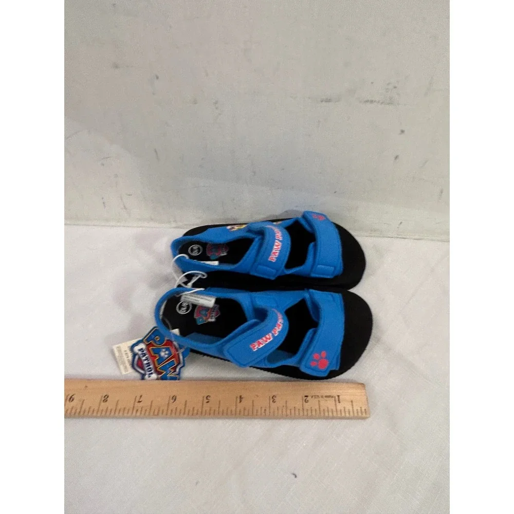 Paw Patrol Sandals Size 9/10 Blue Hook Loop Character Shoes Kids